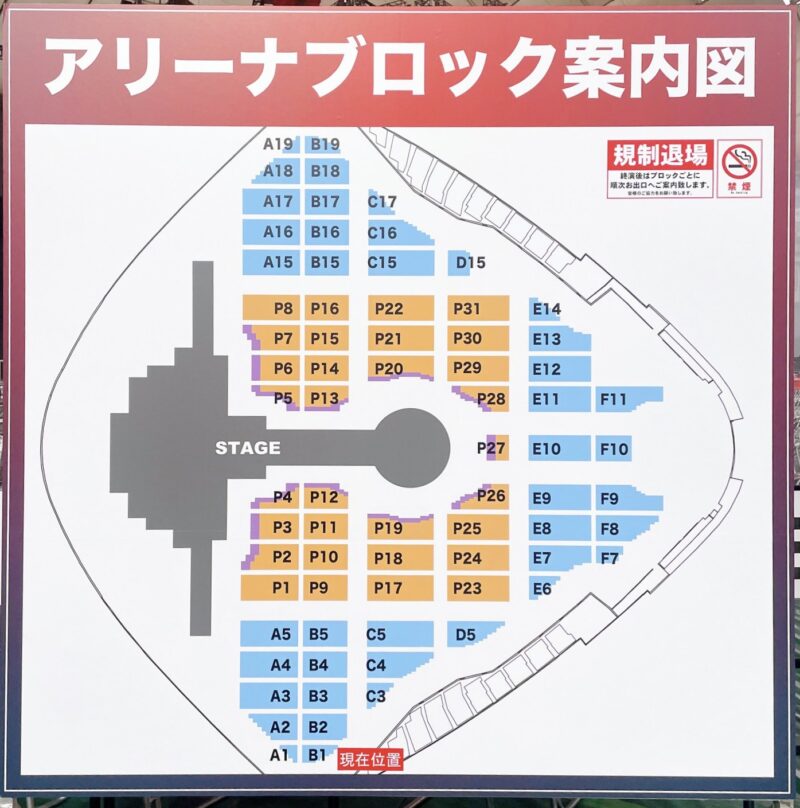 東方神起 ライブ 2025 ZONE 東京ドームのアリーナ座席表