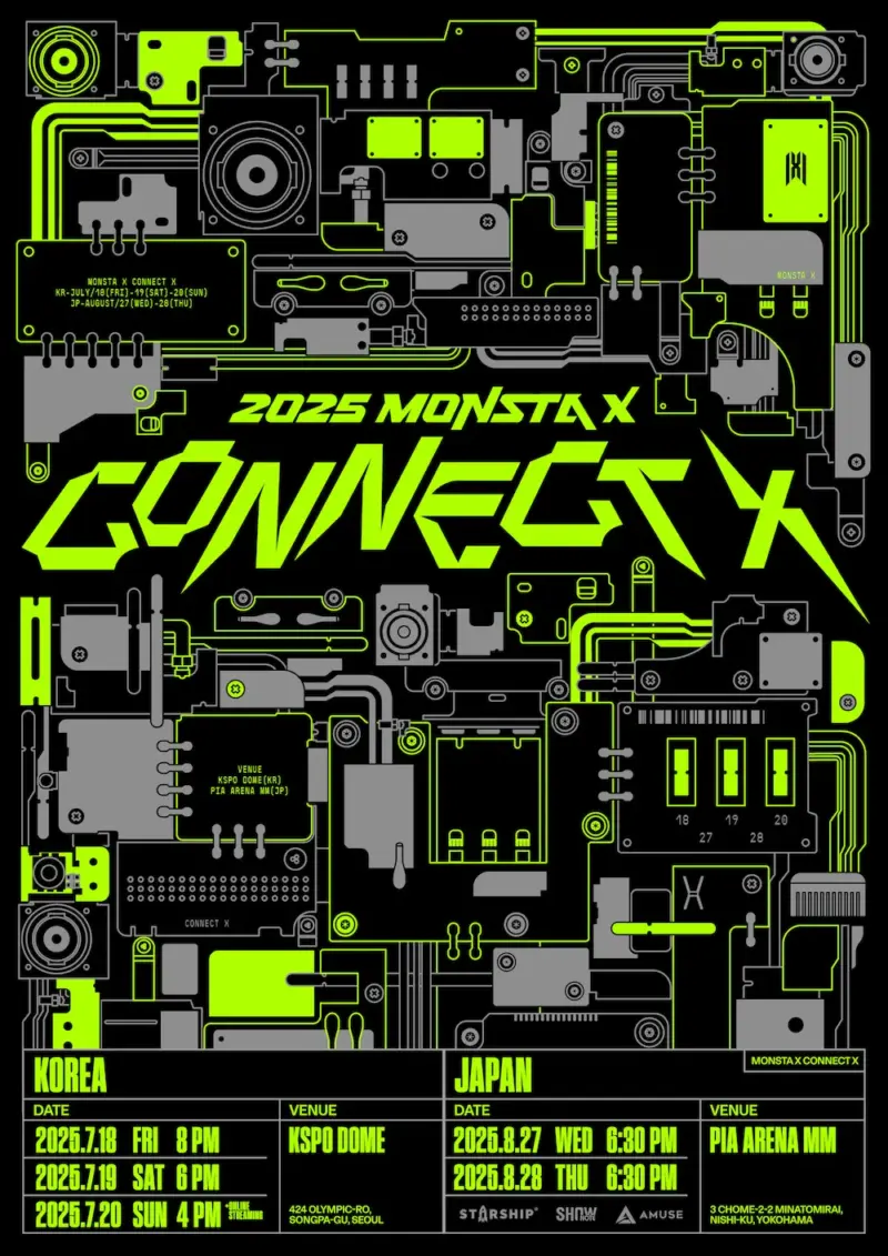 MONSTA X (モネク) ライブ 2025 CONNECT X イルコン ぴあアリーナ セトリ