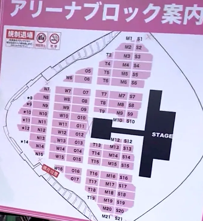SMTOWN LIVE 2025 東京ドームのアリーナ座席表