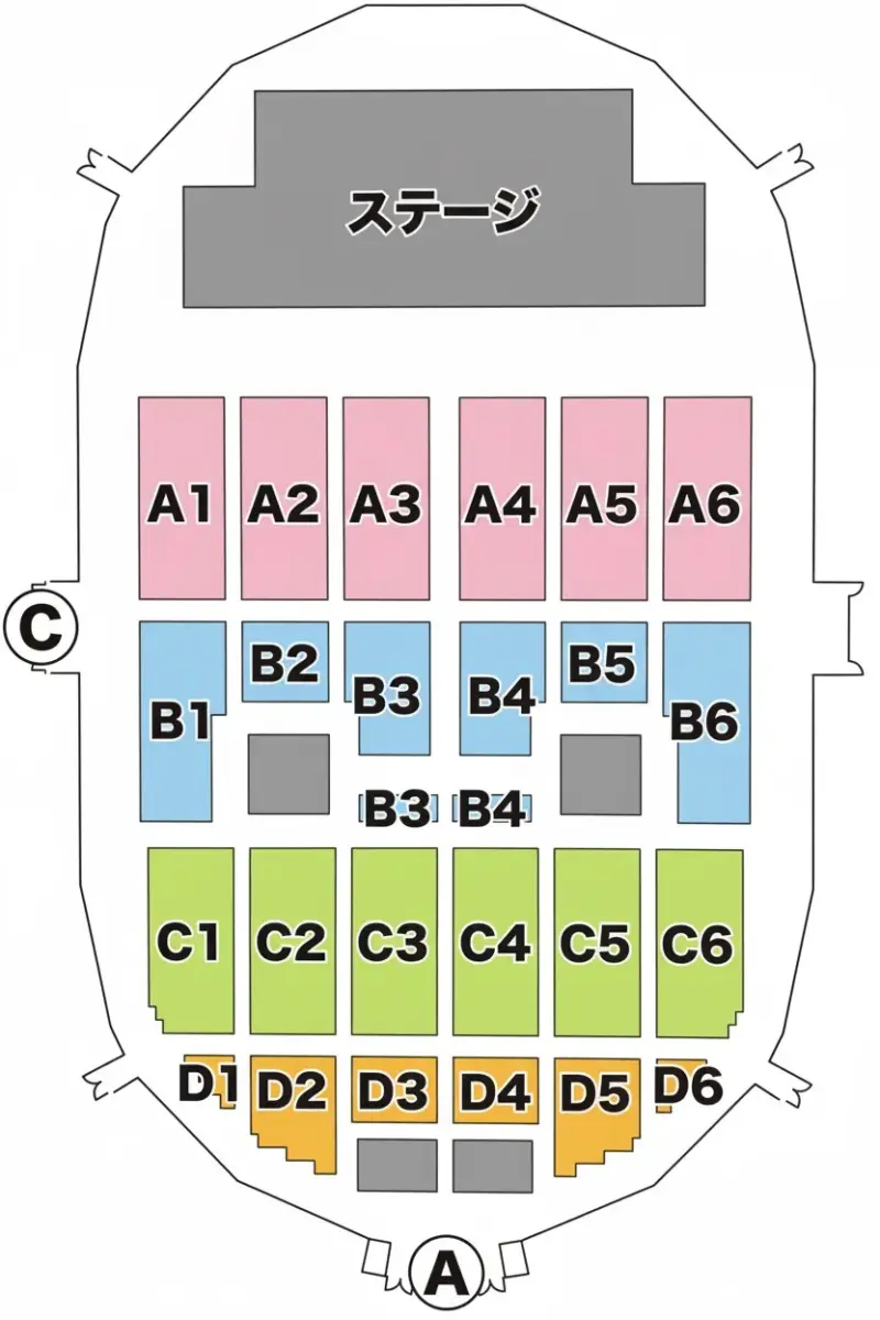 GENERATIONS 2025 三重県営サンアリーナ 座席表(6IX SENSE)