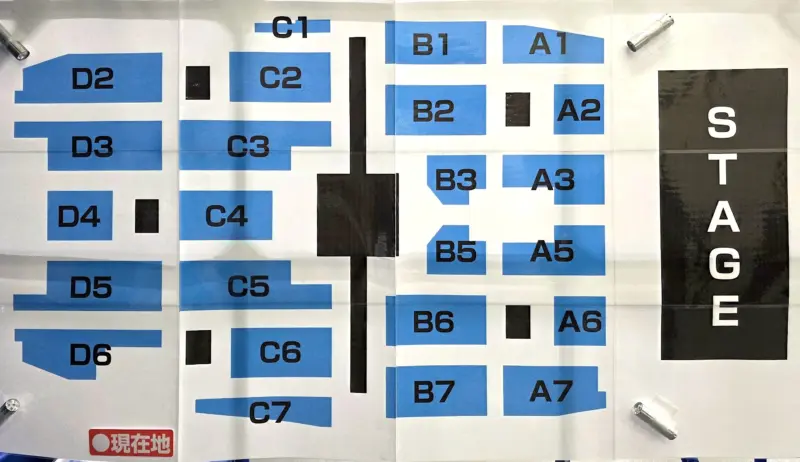 代々木第一体育館 座席表（日向坂 2025 MONSTER GROOVE）