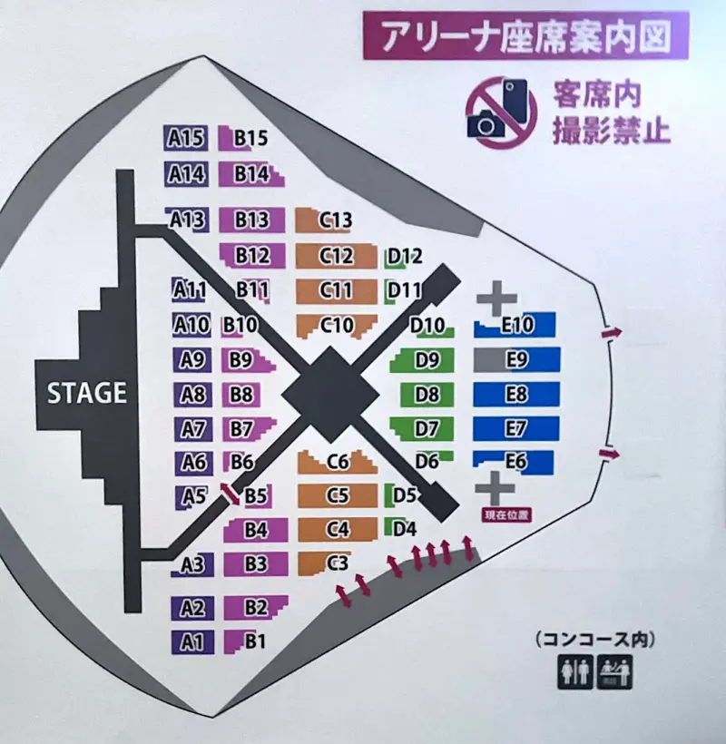 EXILE 2025 THE REASON 福岡PayPayドーム アリーナ座席表