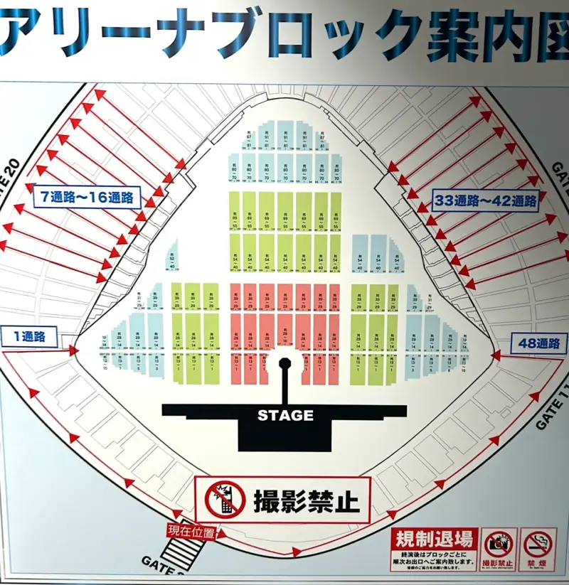 矢沢永吉 2025 Do It 東京ドーム アリーナ 座席表