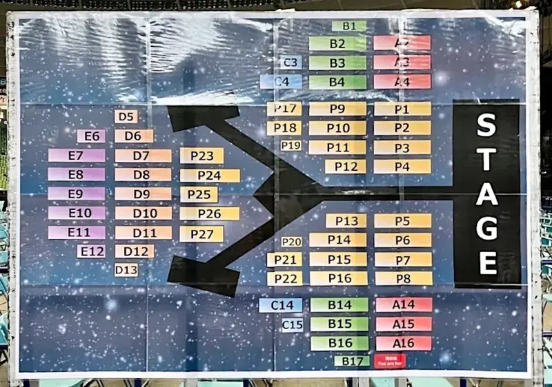 SUPER JUNIOR スジュ スパショ9 埼玉・ベルーナドームの座席表(参考)