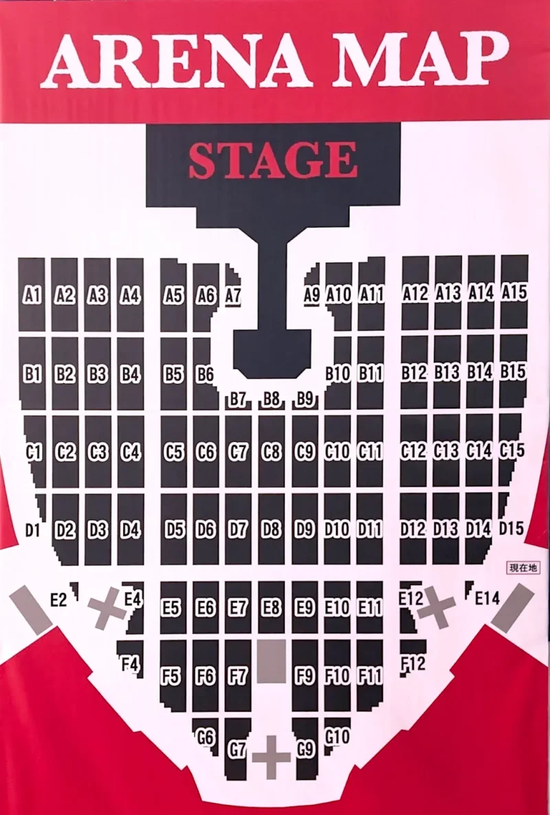 レディーガガ Lady Gaga 2026「The MAYHEM Ball」大阪・京セラドームのアリーナ座席表