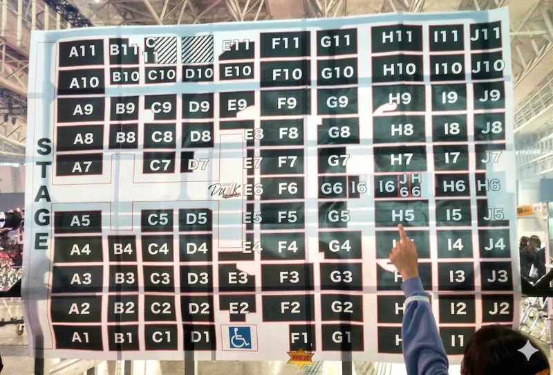 D.U.N.K. Showcase 2023 in 有明アリーナのアリーナ座席表